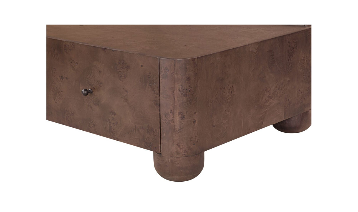 Gibson Coffee Table Burl by Moe's Home at Eve Furniture