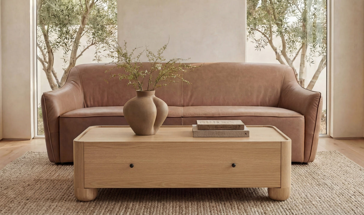 Gibson Coffee Table Natural by Moe's Home at Eve Furniture