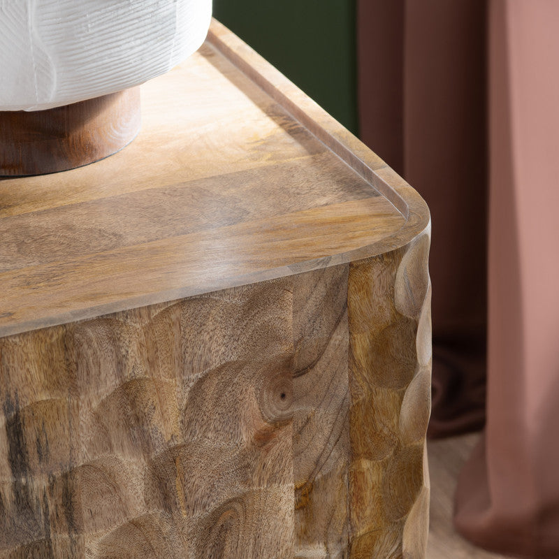 Gibson Natural Brown End Table by Crestview at Eve Furniture