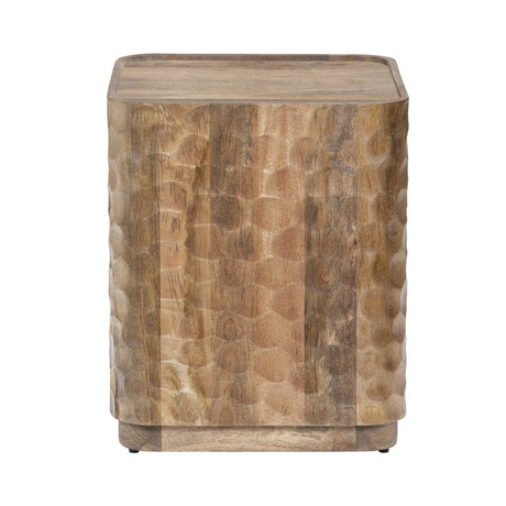 Gibson Natural Brown End Table by Crestview at Eve Furniture