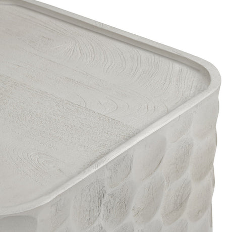 Gibson White End Table by Crestview at Eve Furniture