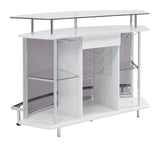 Gideon Crescent Shaped Glass Top Bar Unit with Drawer by Coaster at Eve Furniture