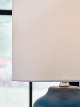 Gierburg Teal Table Lamp by Ashley at Eve Furniture