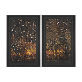 Gilded Flight by Chad Mackay Textured Framed Photo Print Matted under Glass (Set of 2) by Mercana at Eve Furniture