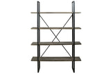 Gilesgrove Black/Gray Bookcase by Ashley at Eve Furniture