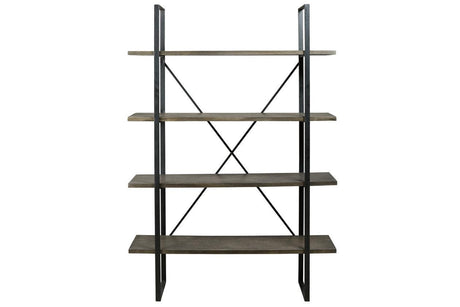 Gilesgrove Black/Gray Bookcase by Ashley at Eve Furniture