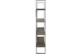 Gilesgrove Black/Gray Bookcase by Ashley at Eve Furniture