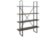 Gilesgrove Black/Gray Bookcase by Ashley at Eve Furniture