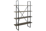 Gilesgrove Black/Gray Bookcase by Ashley at Eve Furniture