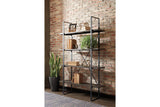 Gilesgrove Black/Gray Bookcase by Ashley at Eve Furniture