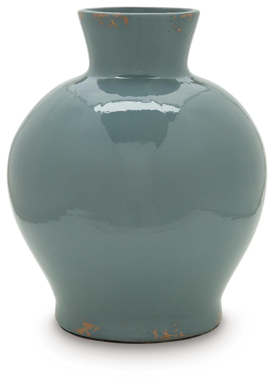 Giliburgh Antique Blue Vase by Ashley at Eve Furniture
