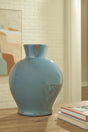 Giliburgh Antique Blue Vase by Ashley at Eve Furniture