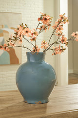 Giliburgh Antique Blue Vase by Ashley at Eve Furniture