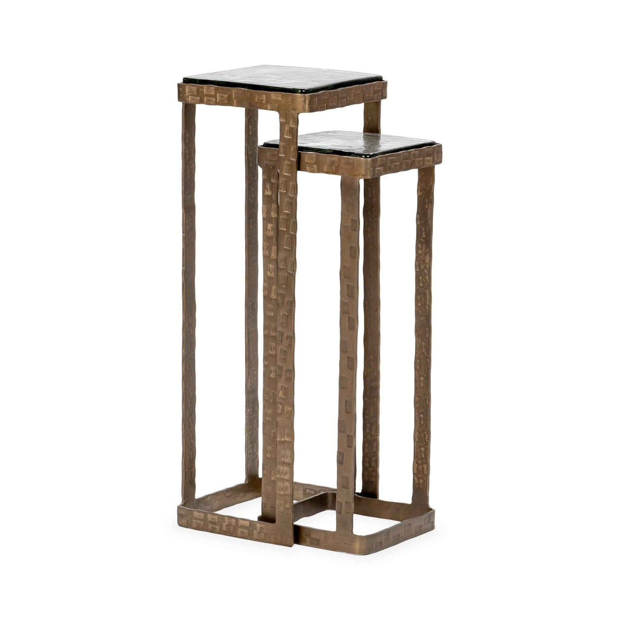 Gillian Brass Nesting Accent Tables (Set of 2) by Classic Home at Eve Furniture