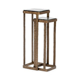 Gillian Brass Nesting Accent Tables (Set of 2) by Classic Home at Eve Furniture