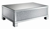 Gillian Clear Mirror Rectangular Coffee Table by Coaster at Eve Furniture