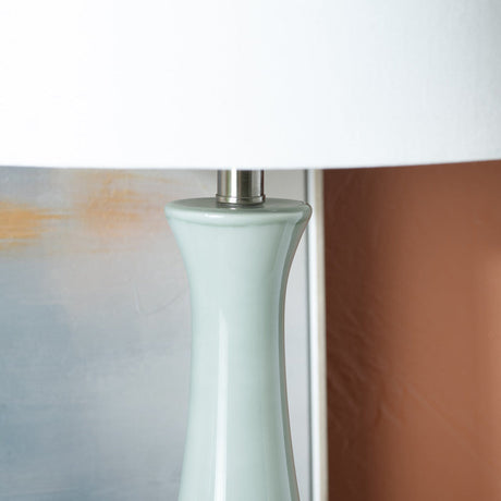 Gillian Green Table Lamp (Set of 2) by Crestview at Eve Furniture