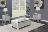 Gillian Silver 3-Piece Mirrored Coffee and End Table Set by Coaster at Eve Furniture