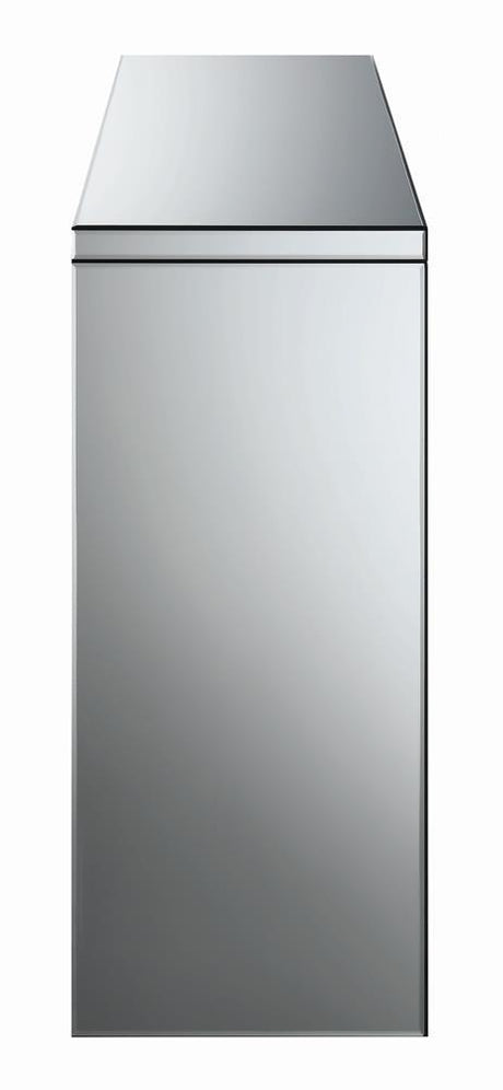 Gillian Silver/Clear Rectangular Sofa Table Mirror by Coaster at Eve Furniture