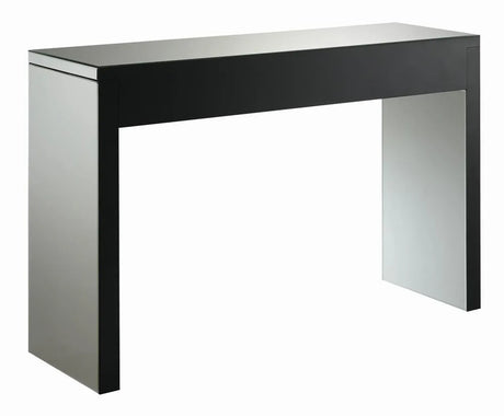 Gillian Silver/Clear Rectangular Sofa Table Mirror by Coaster at Eve Furniture