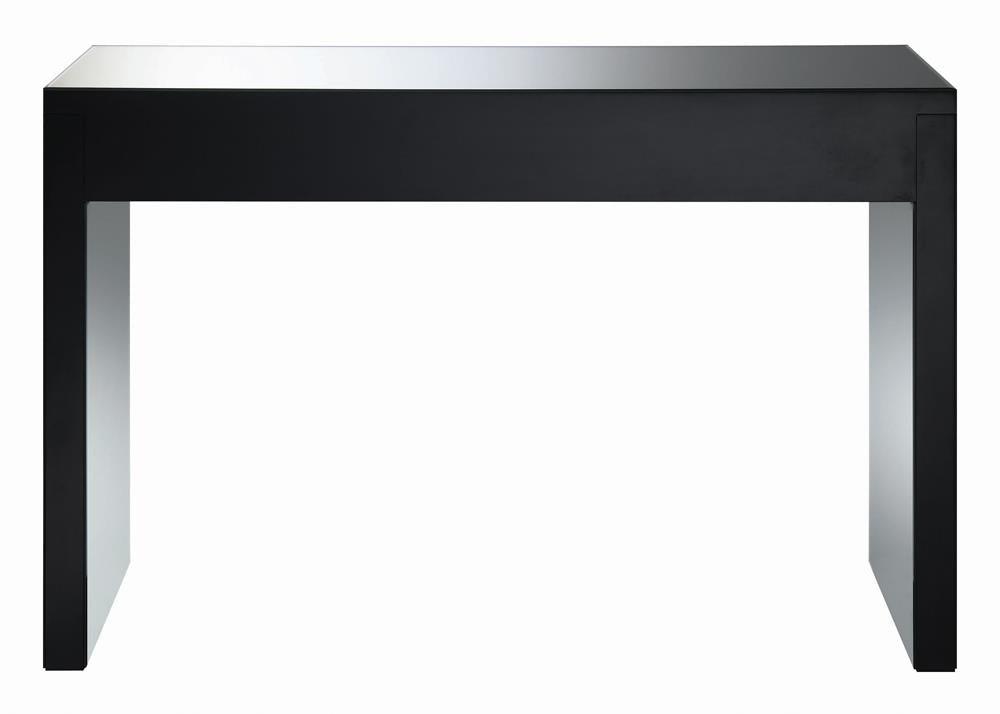 Gillian Silver/Clear Rectangular Sofa Table Mirror by Coaster at Eve Furniture