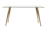 Gilman Rectangle Glass Top Dining Table by Coaster at Eve Furniture