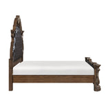 Gilmartin Dark Brown California King Panel Bed by Homelegance at Eve Furniture