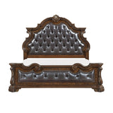 Gilmartin Dark Brown California King Panel Bed by Homelegance at Eve Furniture