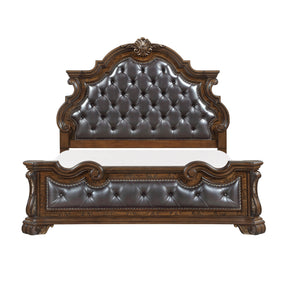 Gilmartin Dark Brown California King Panel Bed by Homelegance at Eve Furniture