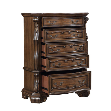 Gilmartin Dark Brown Chest by Homelegance at Eve Furniture