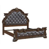 Gilmartin Dark Brown Eastern King Panel Bed by Homelegance at Eve Furniture