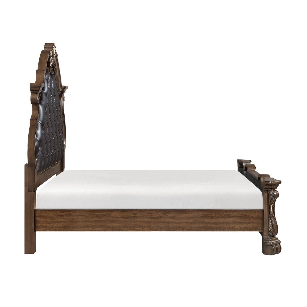 Gilmartin Dark Brown Eastern King Panel Bed by Homelegance at Eve Furniture