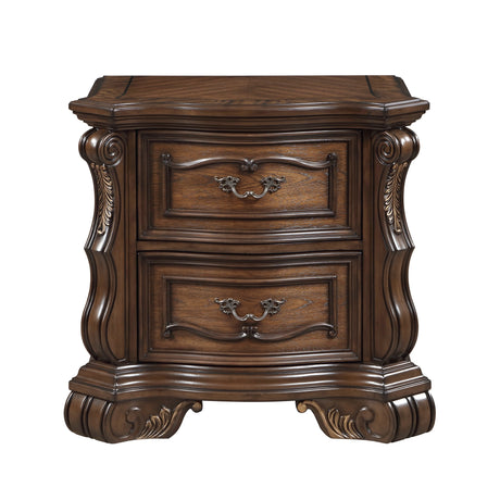 Gilmartin Dark Brown Nightstand by Homelegance at Eve Furniture
