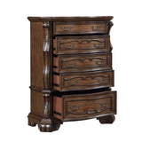 Gilmartin Dark Brown Panel Bedroom Set by Homelegance at Eve Furniture
