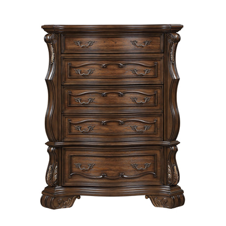 Gilmartin Dark Brown Panel Bedroom Set by Homelegance at Eve Furniture