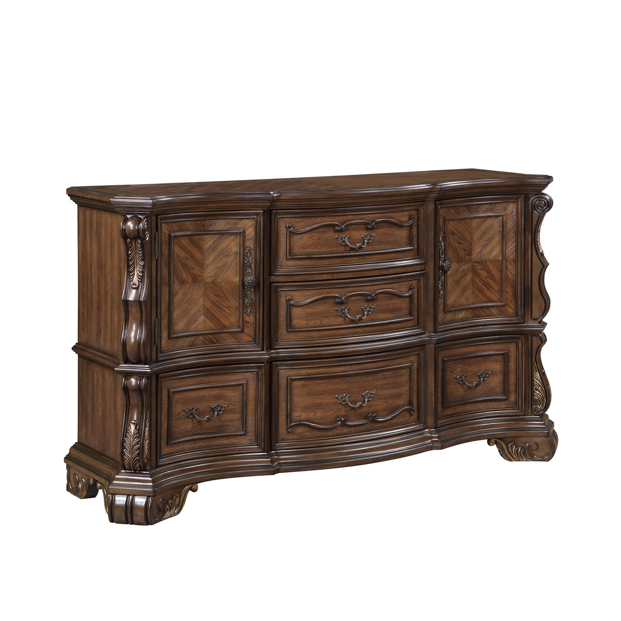 Gilmartin Dark Brown Panel Bedroom Set by Homelegance at Eve Furniture