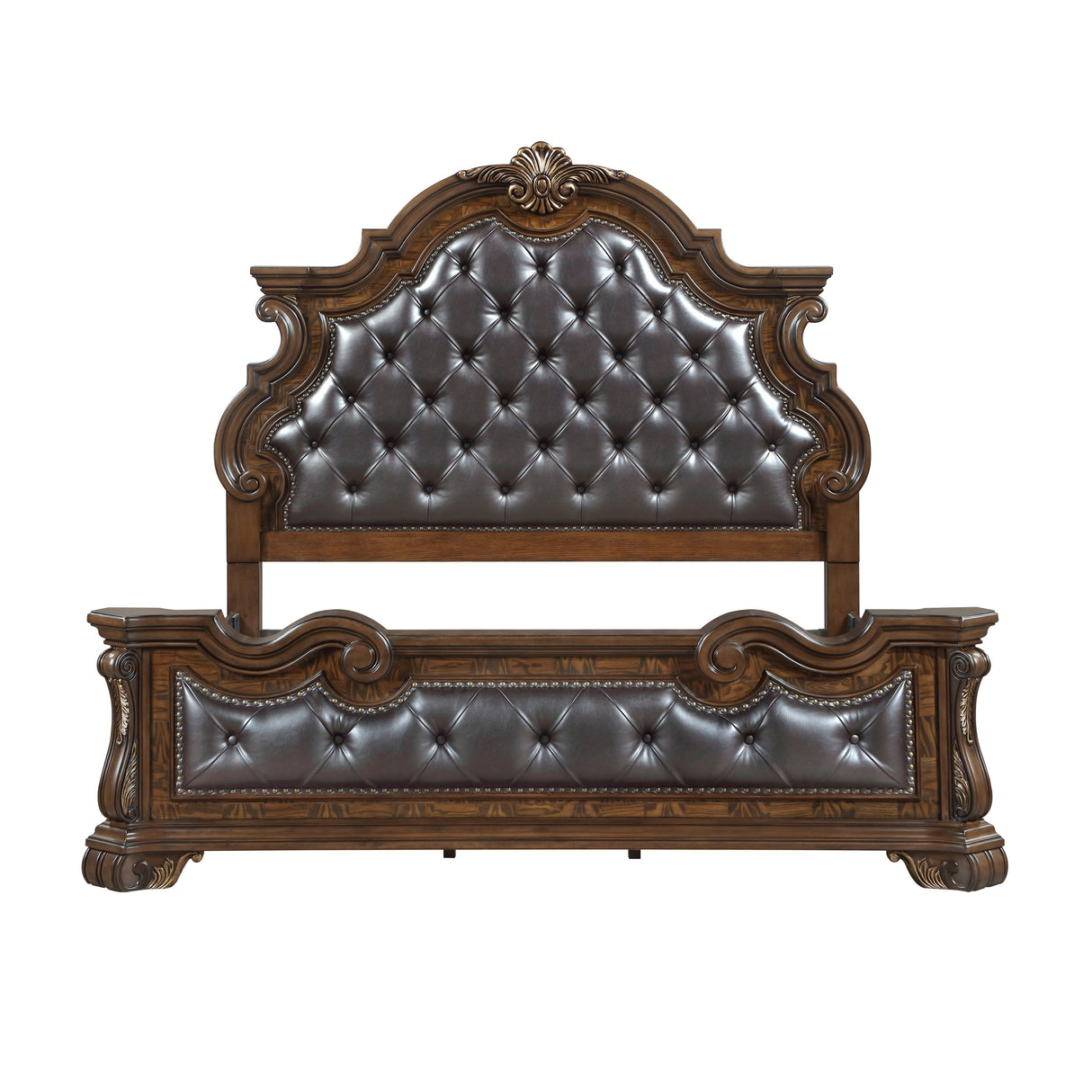 Gilmartin Dark Brown Panel Bedroom Set by Homelegance at Eve Furniture