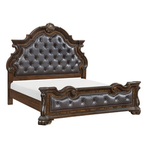 Gilmartin Dark Brown Panel Bedroom Set by Homelegance at Eve Furniture