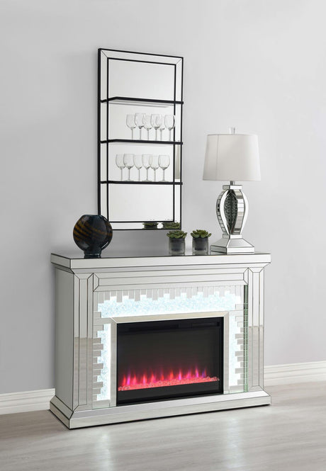 Gilmore Rectangular Freestanding Fireplace Mirror by Coaster at Eve Furniture