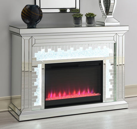 Gilmore Rectangular Freestanding Fireplace Mirror by Coaster at Eve Furniture