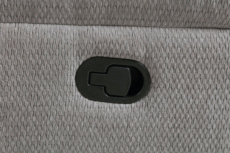 Gilson Gray Chenille Glider Recliner Chair by Coaster at Eve Furniture