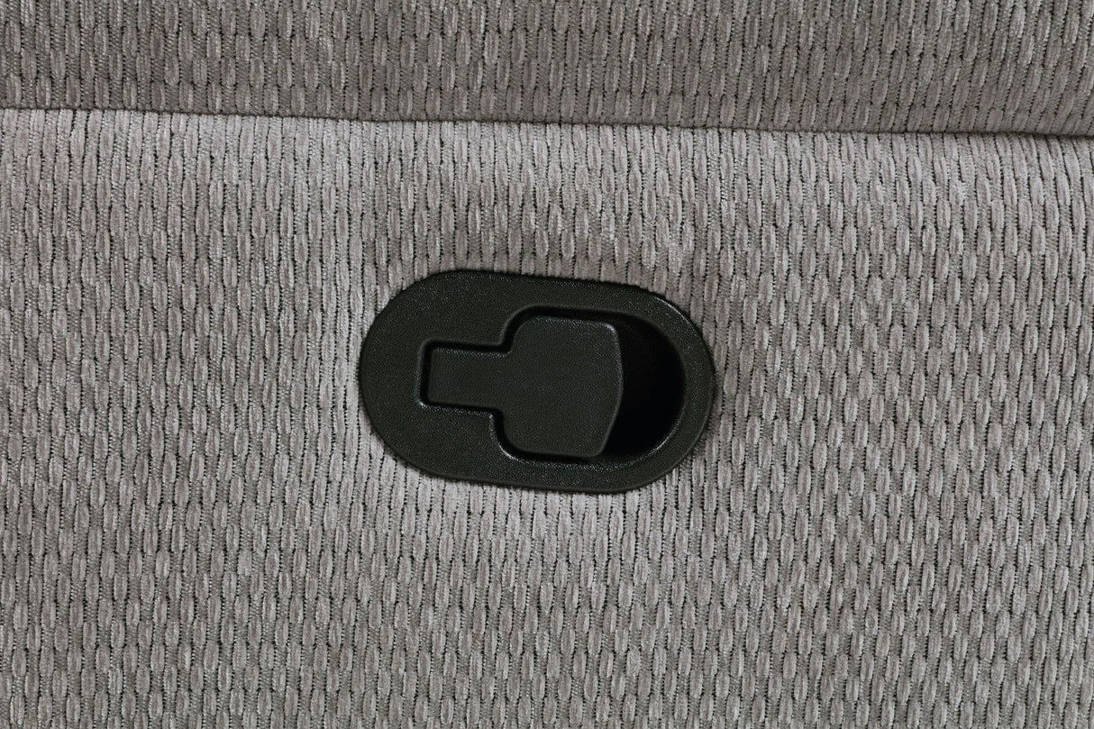 Gilson Gray Chenille Glider Recliner Chair by Coaster at Eve Furniture