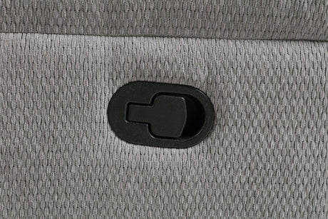 Gilson Gray Chenille Glider Recliner Chair by Coaster at Eve Furniture