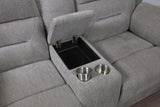 Gilson Gray Chenille Reclining Loveseat by Coaster at Eve Furniture