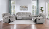 Gilson Grey 3-piece Chenille Upholstered Reclining Living Room Set by Coaster at Eve Furniture