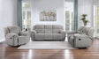 Gilson Grey 3-piece Chenille Upholstered Reclining Living Room Set by Coaster at Eve Furniture