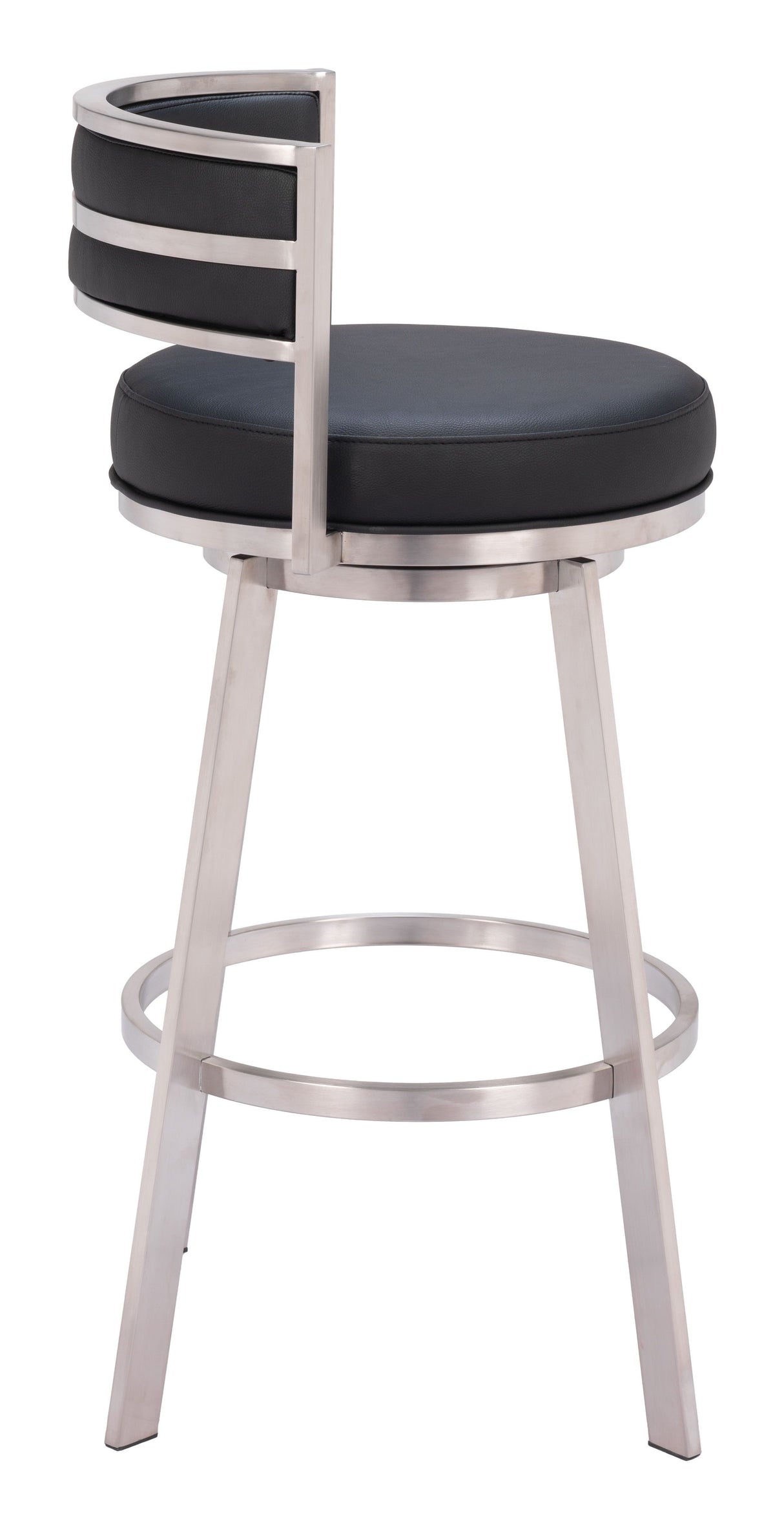Gimsby Swivel Barstool Black by Zuomod at Eve Furniture