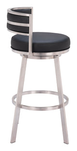 Gimsby Swivel Barstool Black by Zuomod at Eve Furniture
