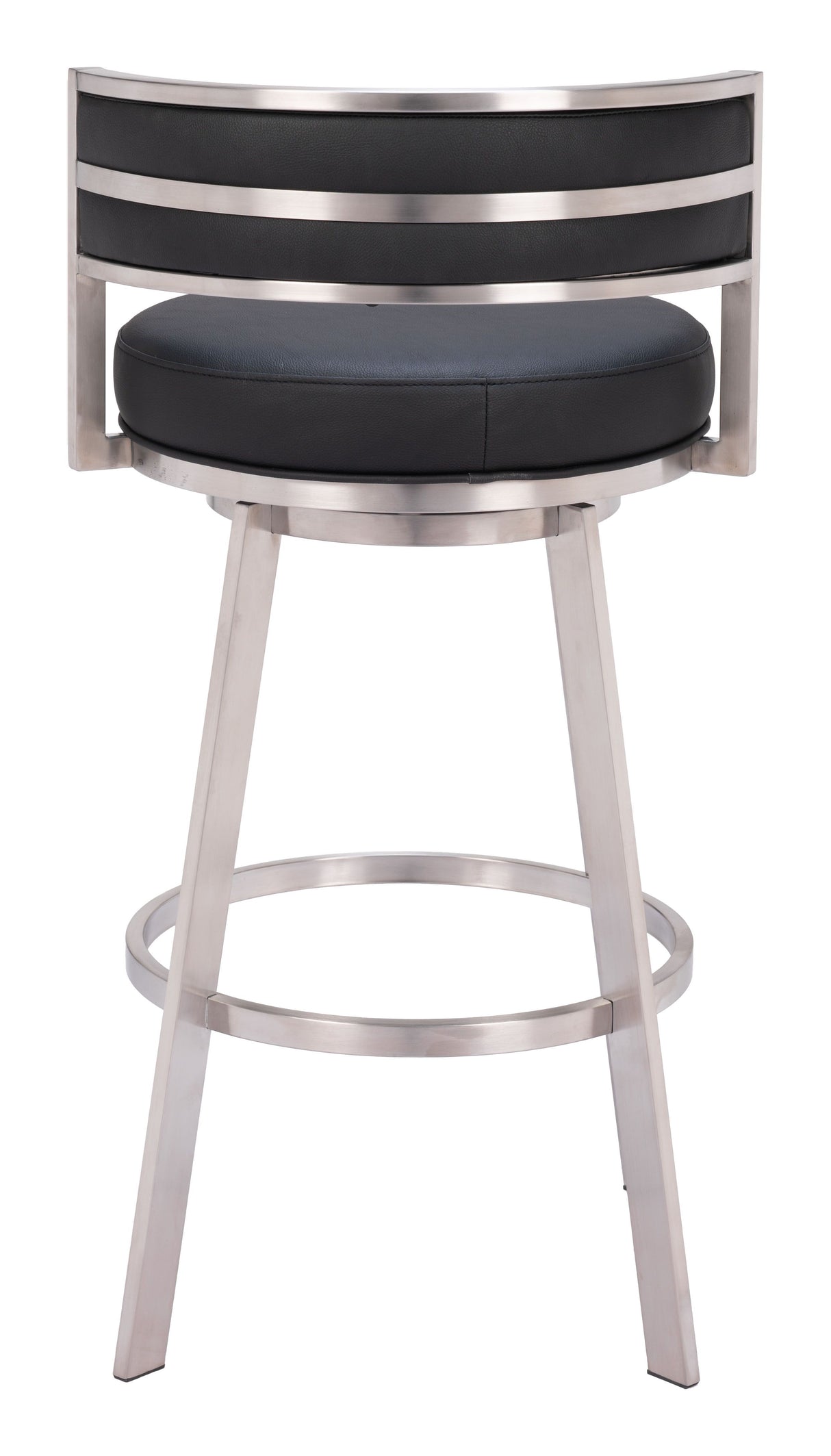 Gimsby Swivel Barstool Black by Zuomod at Eve Furniture