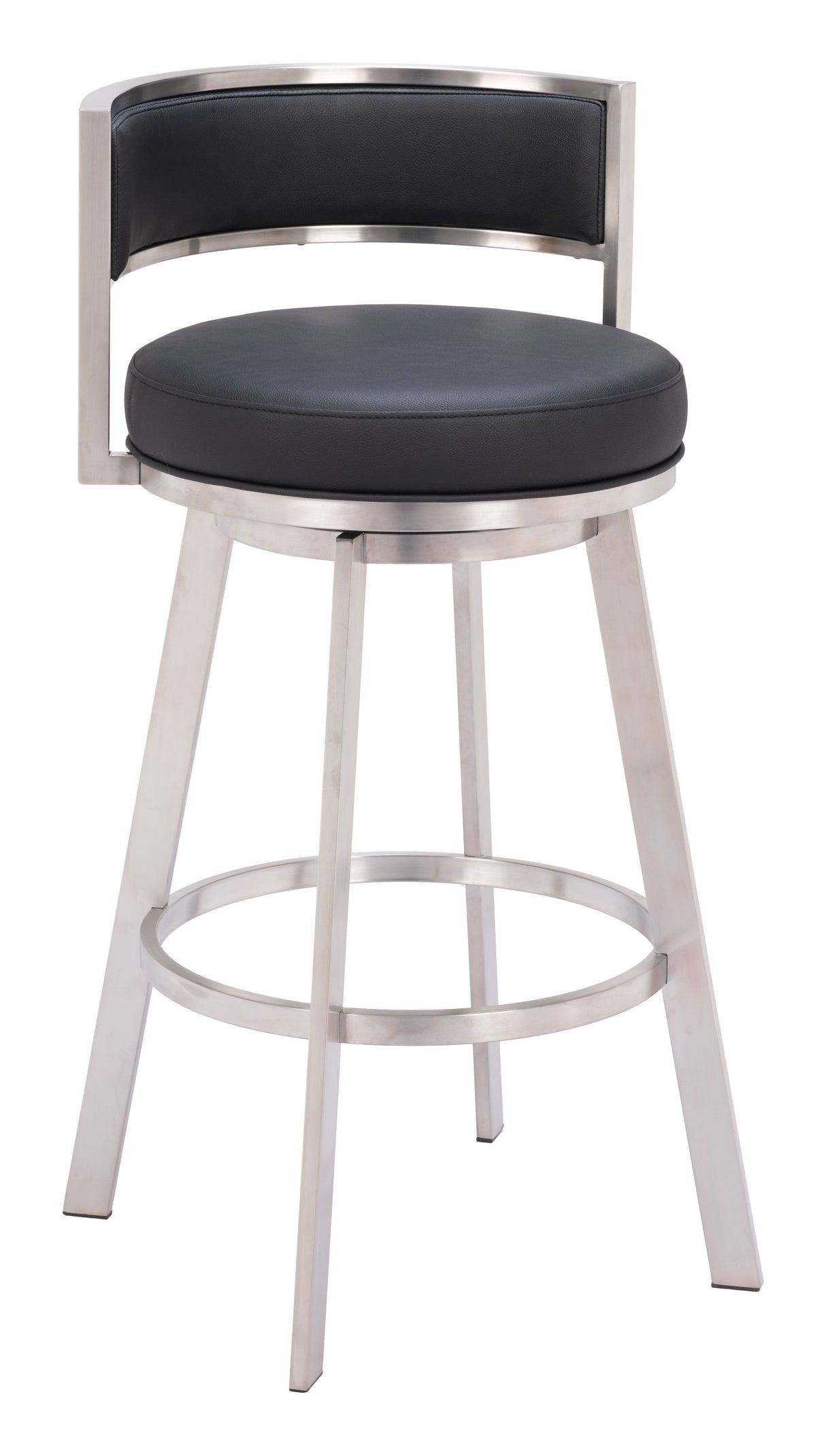 Gimsby Swivel Barstool Black by Zuomod at Eve Furniture